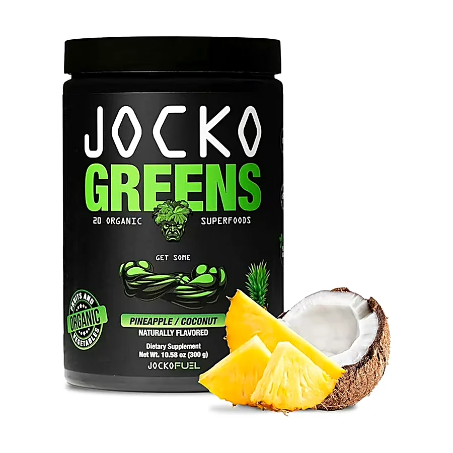 Jocko Fuel Daily Greens Powder Organic Greens Superfood Pineapple Coconut 4/2027